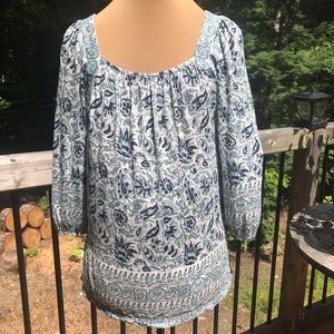Lucky Brand Peasant Style Blouse